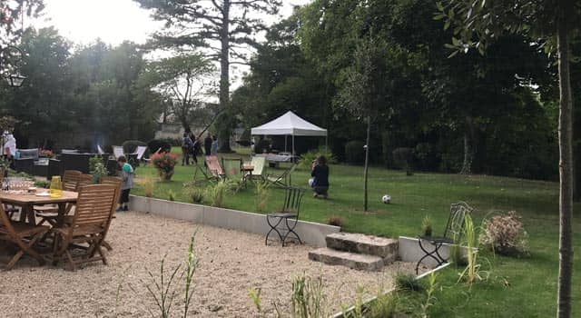 Cocktail séminaires réunions Jardin résidence la Buissonnière Compiègne